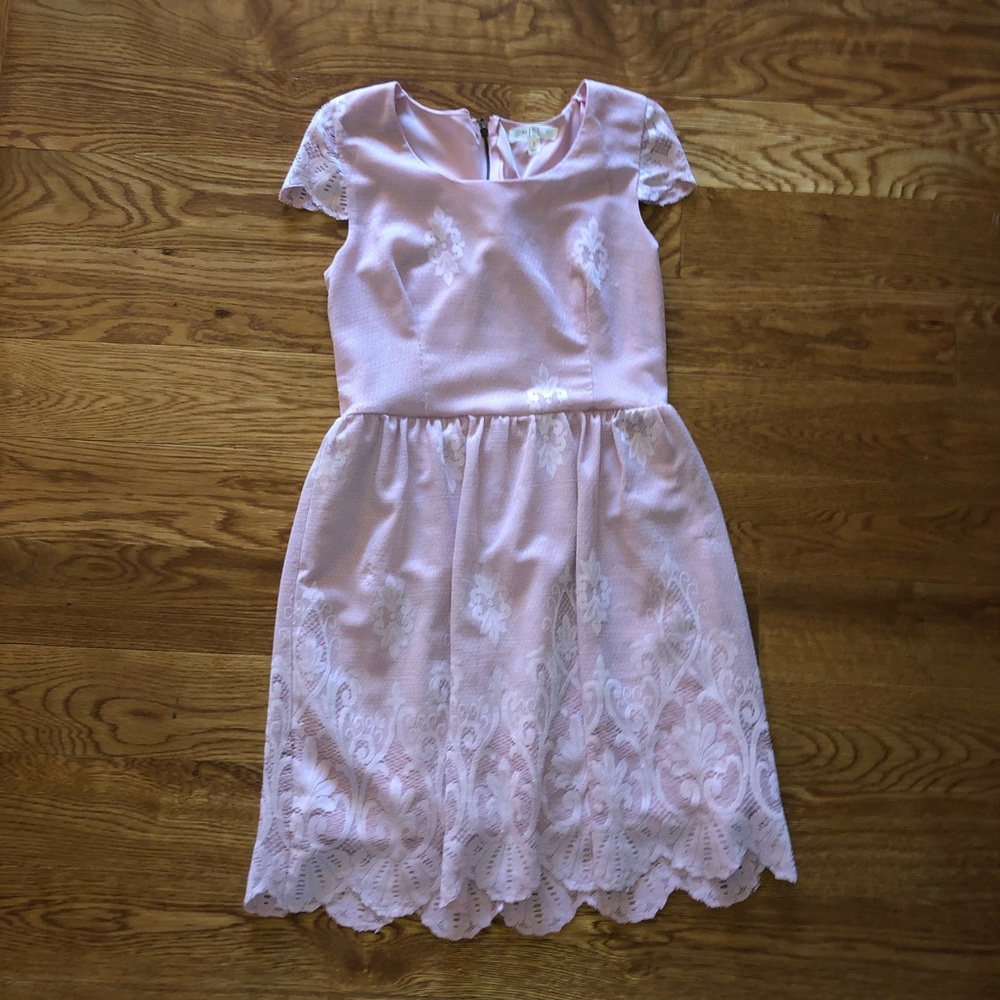 Pink Lace Dress